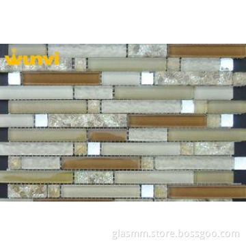 Proffesional Ocean Sea Shell Resin Strip Mosaic Tile For In